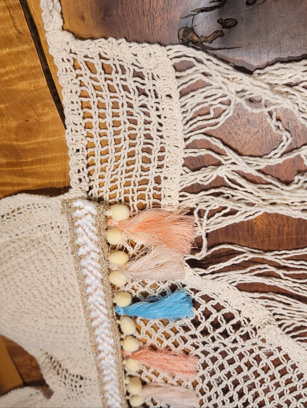Boho Chic Fringe Crochet Halter Top - Picture 3 of 6